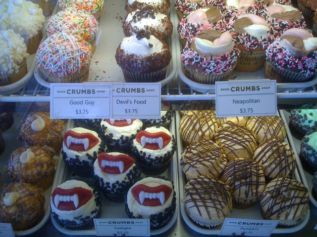 Twilight and Pumpkin Cupcakes at Crumbs