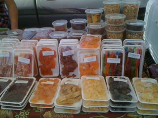 Dried Fruit and Multi-Color Licorice