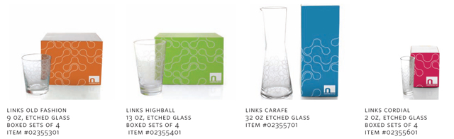 Old Fashion, Highball, Carafe, Cordial