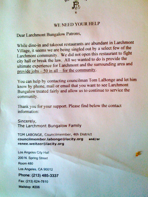 Larchmont Bungalow Flyers