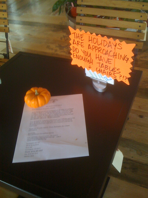 Larchmont Bungalow's Tables and Chairs