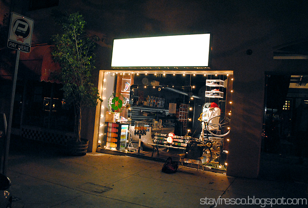 Kicks in Larchmont, cold December night