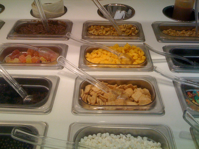 Toppings at Pinkberry in Larchmont Village!