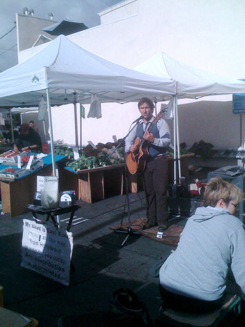 Eric Kufs at Larchmont Farmers Market
