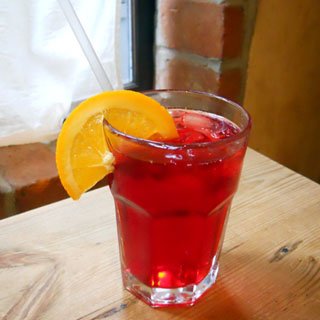 Sparkling Hibiscus Tea at Le Pain Quotidien NY