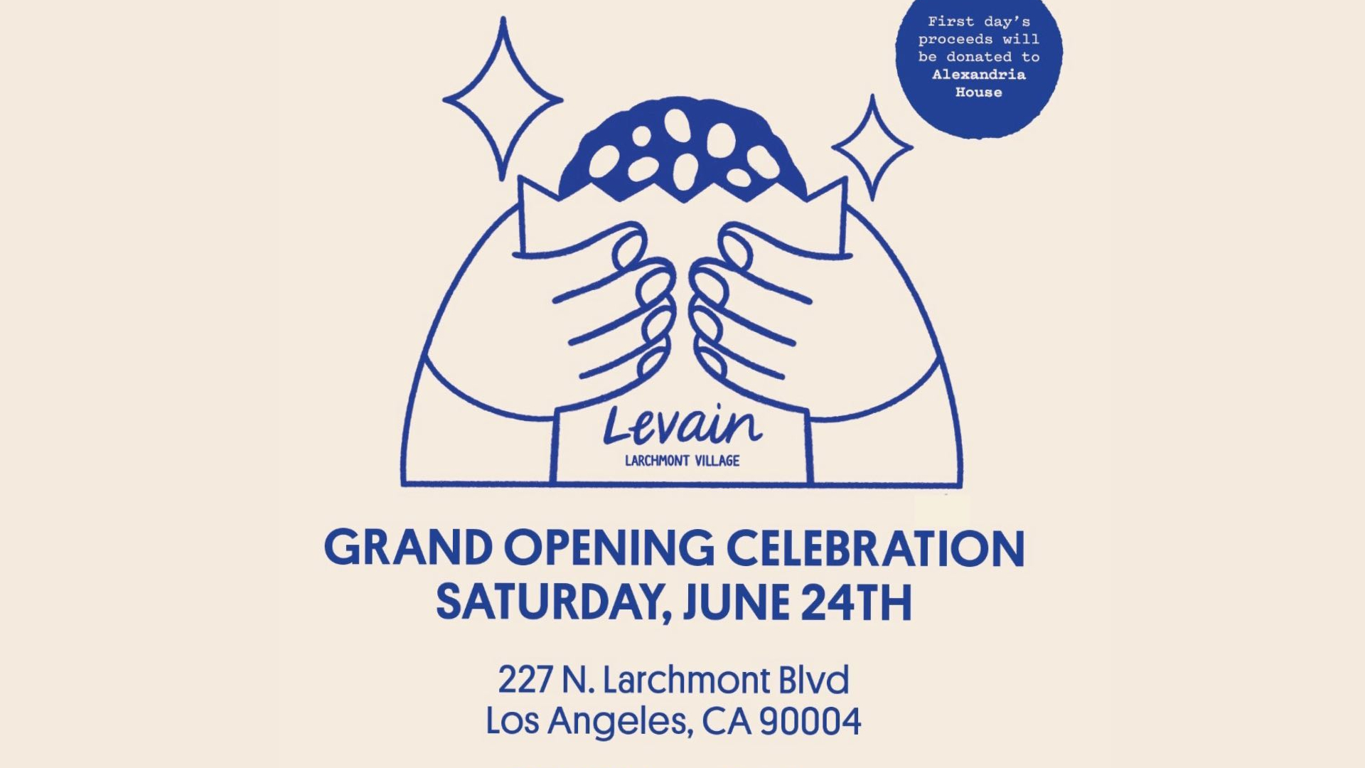 Levain Bakery opening day in LA