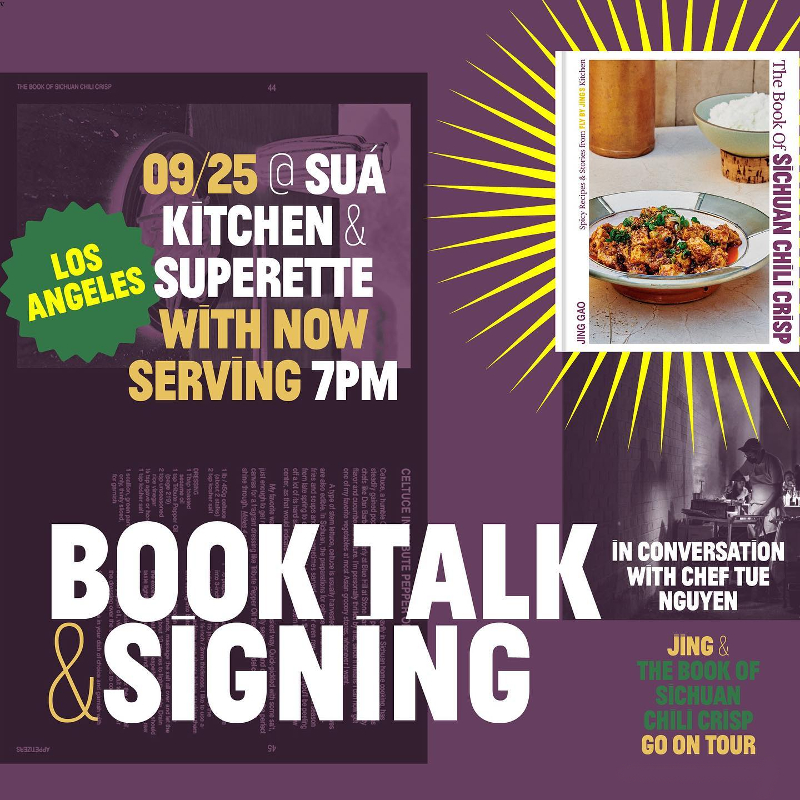 Sua signing event for Jing's Book of Sichuan Chili Crisp