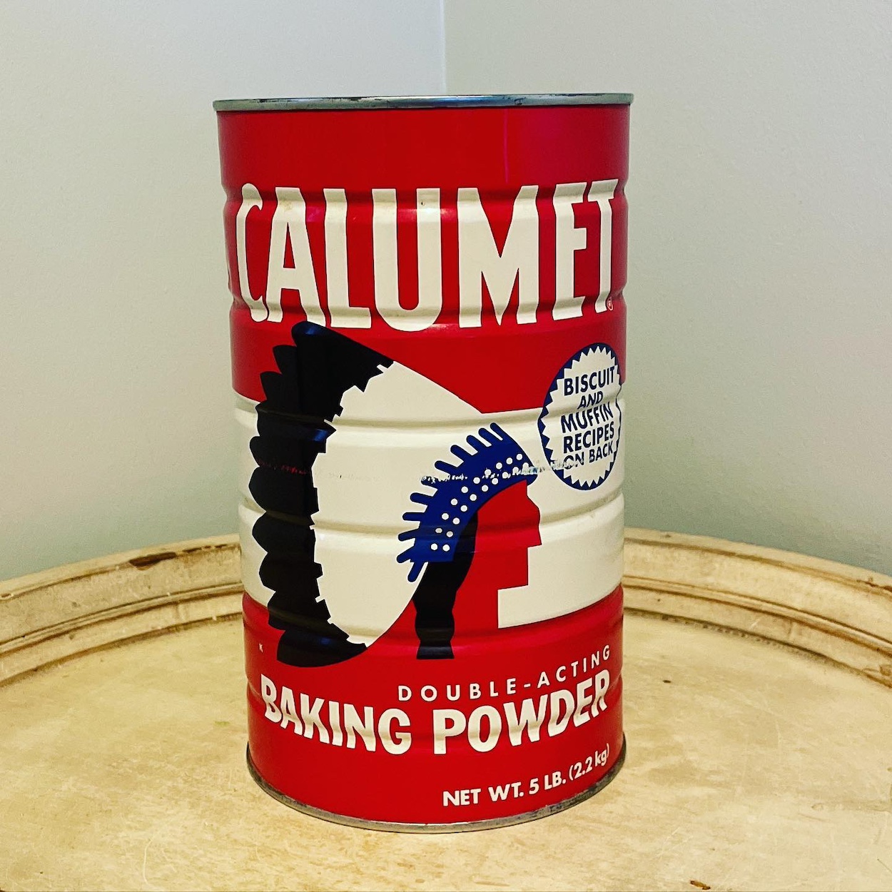 vintage Calumet tin